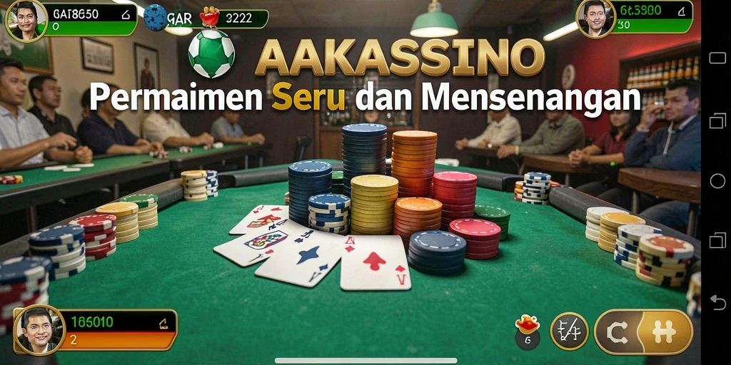 Tampilan gameplay AAKASINO yang seru dan menegangkan di Gaple.