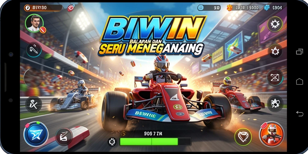 Tampilan gameplay memukau dari balapan di BIWIN.