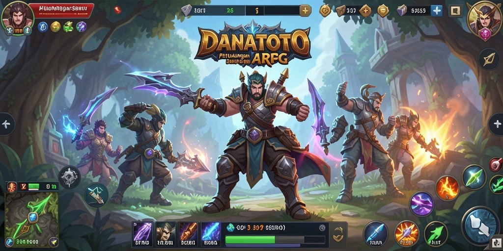 Screenshot gameplay menarik dari DANATOTO yang menunjukkan pertarungan epik.