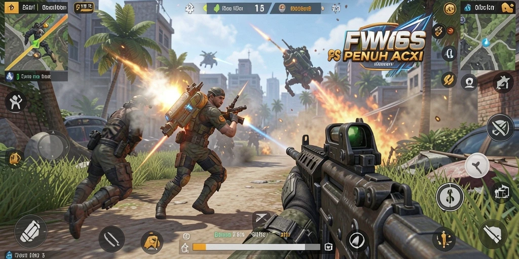 Gameplay seru dari FW66 dengan aksi TPS yang mendebarkan.