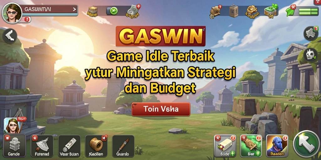 Screenshot GASWIN menampilkan gameplay Idle yang menarik dan menyenangkan.
