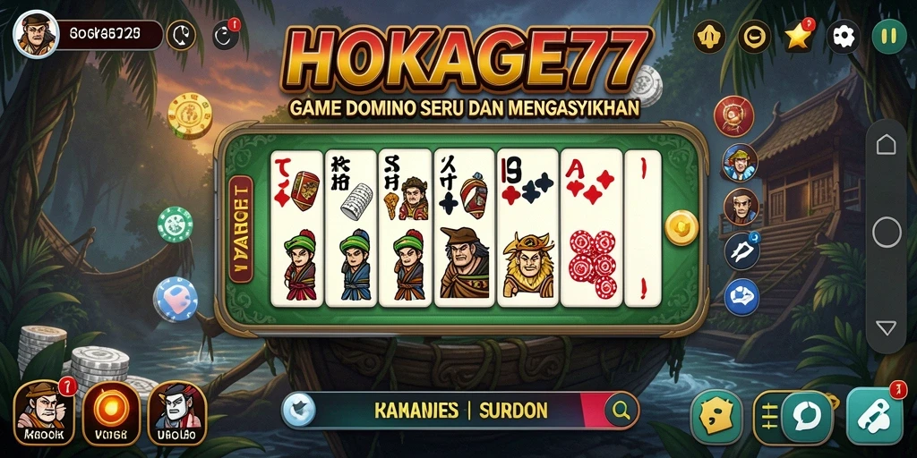 Tampilan screenshot gameplay HOKAGE77 yang seru dan interaktif.