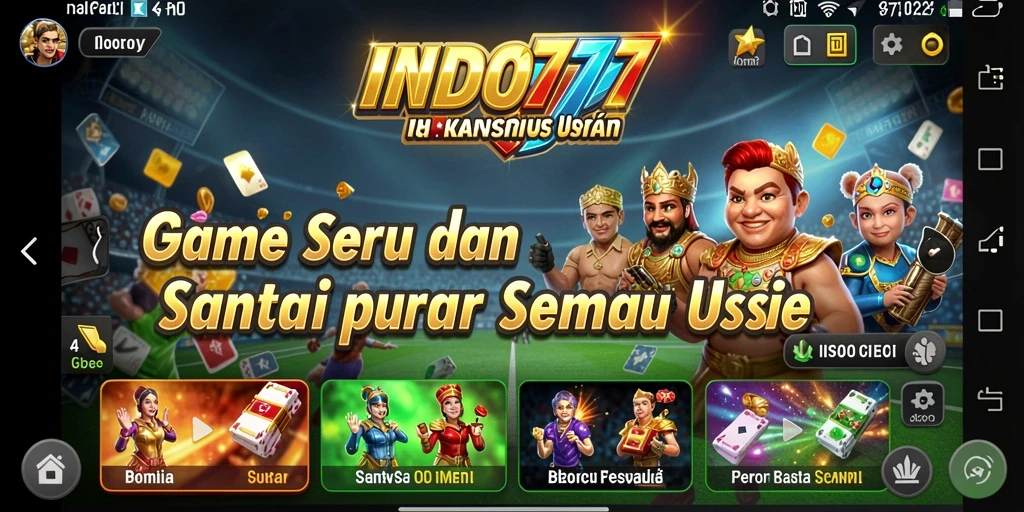 Screenshot tampilan permainan INDO777 dengan pengalaman gameplay yang menyenangkan.