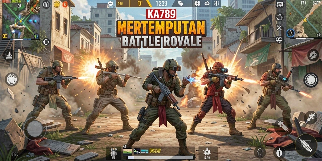 Screenshot menunjukkan aksi mendebarkan pertarungan dalam KA789.