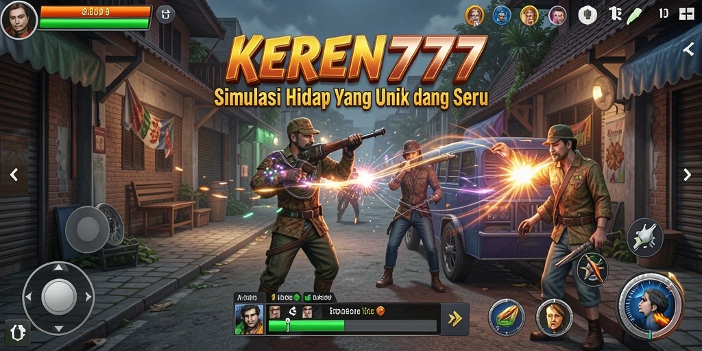 Tampilan gameplay KEREN777 dengan interaksi sosial yang seru.