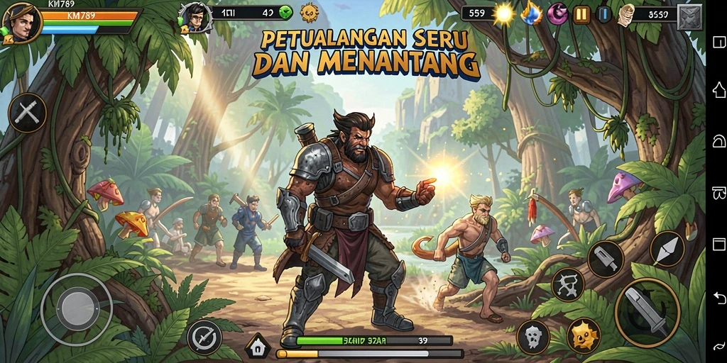 Tampilan gameplay seru dalam petualangan penuh tantangan.
