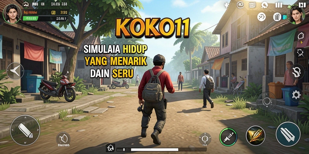 Tampilan gameplay yang memukau di KOKO11 dengan interaksi karakter.
