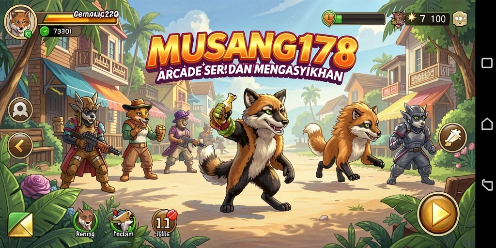 Tampilan gameplay MUSANG178 yang menegangkan dan seru.