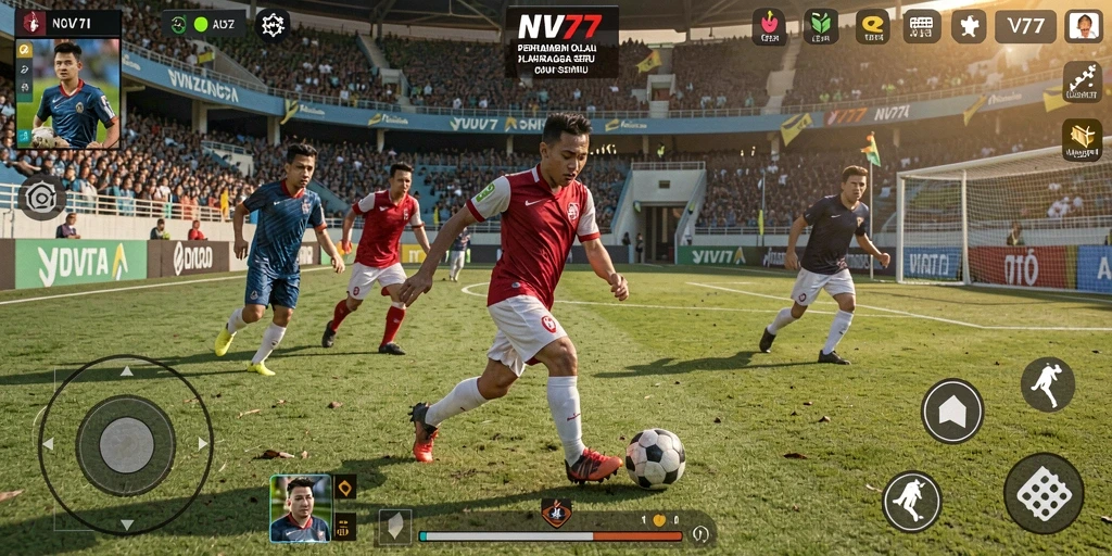 Tampilan gameplay <strong>NV77</strong> dengan aksi menarik dari berbagai cabang olahraga.