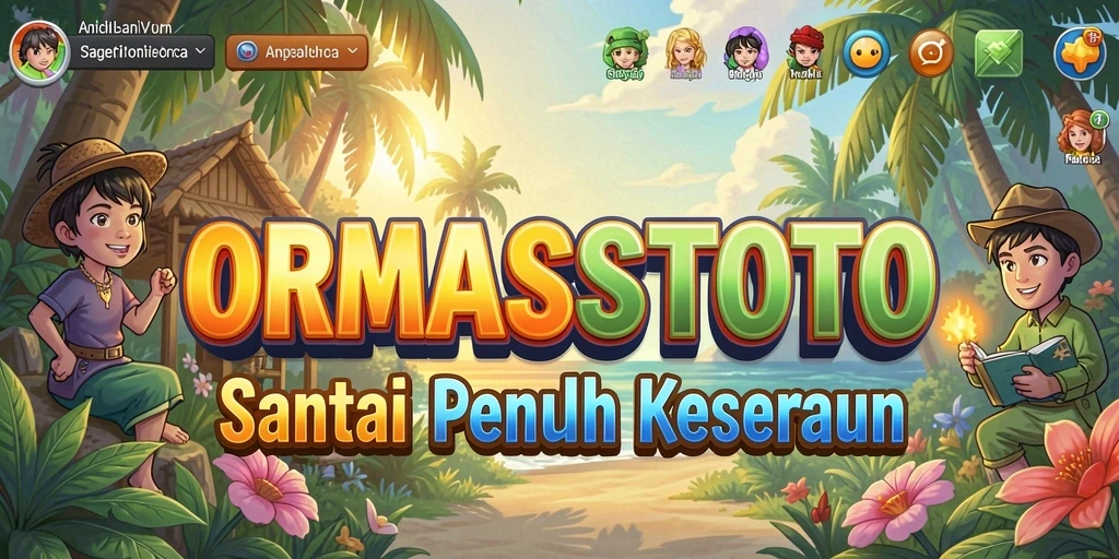 Tampilan gameplay ORMASSTOTO yang cerah dan menghibur