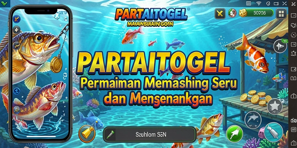Tampilan gameplay memancing yang menakjubkan di PARTAITOGEL.