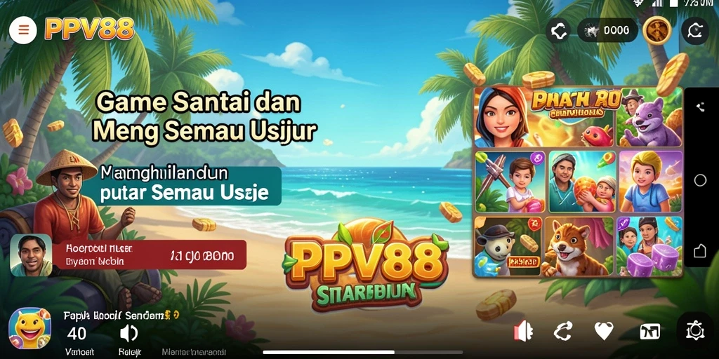 Screenshot PPV88 menampilkan gameplay seru dan interaktif yang dapat dinikmati semua usia.