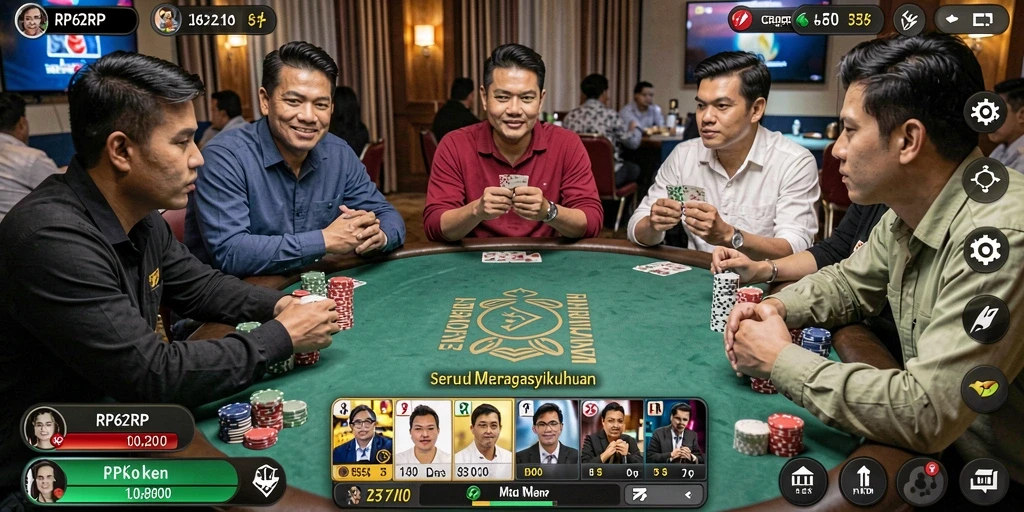 Pengalaman gameplay poker yang mendebarkan dan seru di RP62RP.