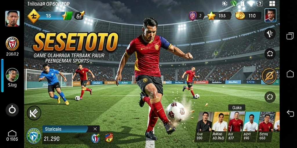 Screenshot SESETOTO menunjukkan pengalaman seru dalam game olahraga.