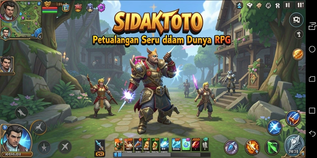 Tampilan gameplay menarik dalam SIDAKTOTO yang penuh petualangan RPG.