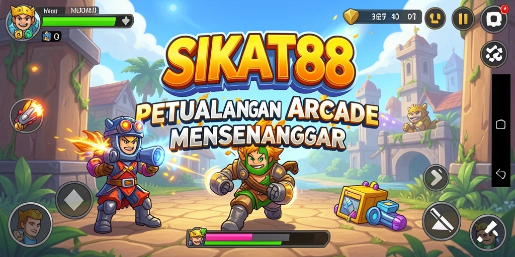 Tampilan gameplay SIKAT88 yang penuh aksi dan warna.