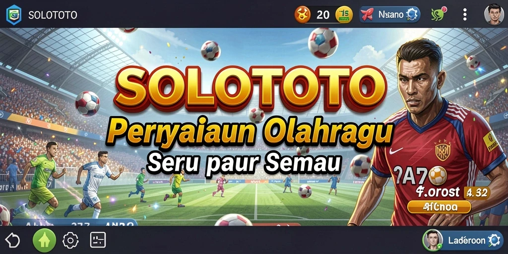 Screenshot gameplay menampilkan keseruan bermain olahraga di SOLOTOTO.