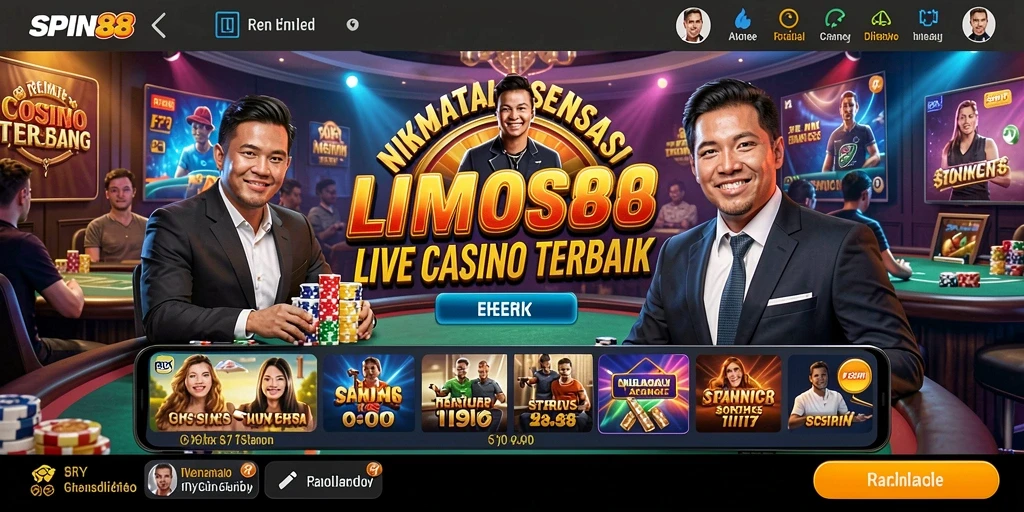 Tampilan gameplay Live Casino yang menarik di SPIN88.