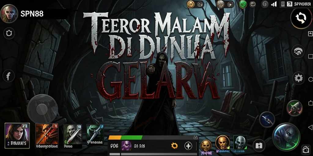 Tampilan mendebarkan gameplay SPN88 dengan atmosfer horor yang mengerikan.