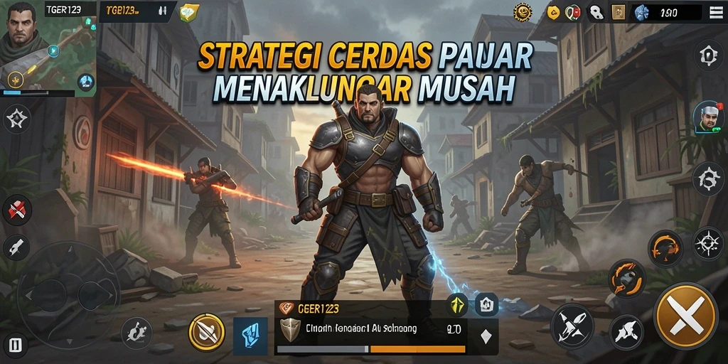 Tampilan gameplay TGER123 yang menantang dalam mengatur strategi.