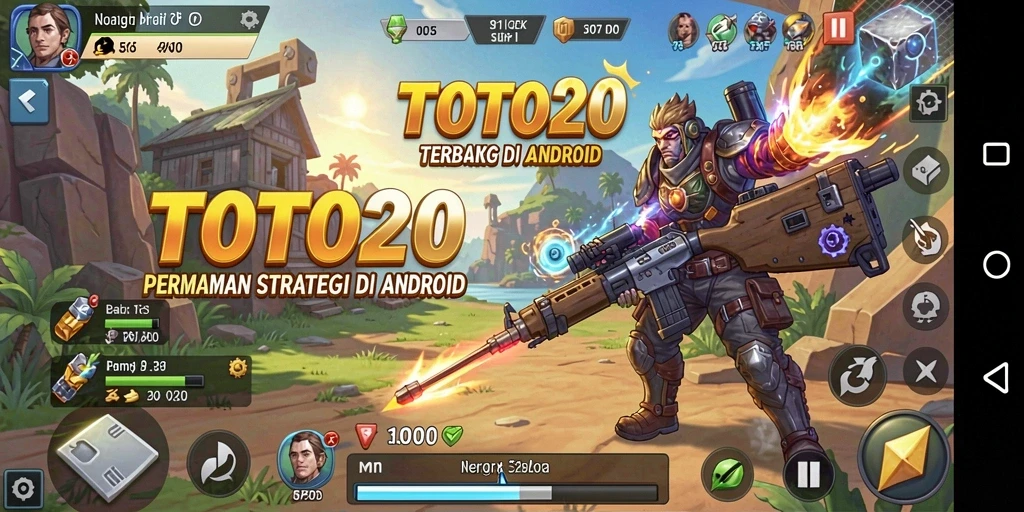 Screenshot gameplay menarik dari TOTO20 yang menunjukkan strategi pertempuran.